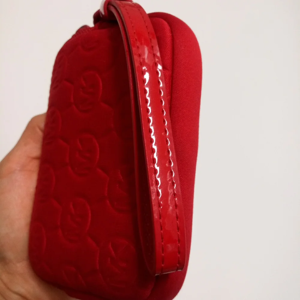 Michael Kors Leather handle Red camara case